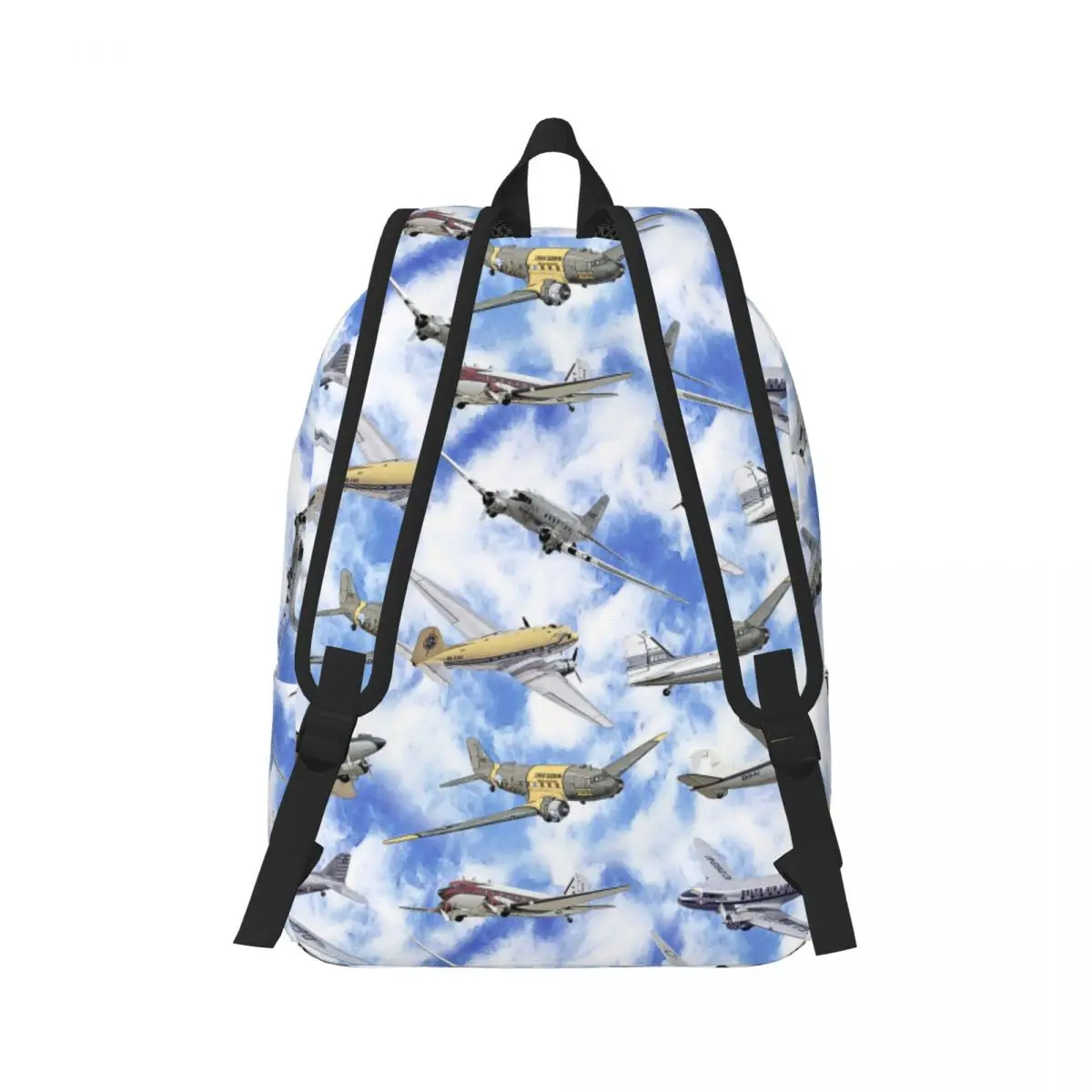 Douglas DC-3 Dakota The Flying Legends Backpack Student Boys Girls BookBag Children School Bag Laptop Shoulder Bags Men Women