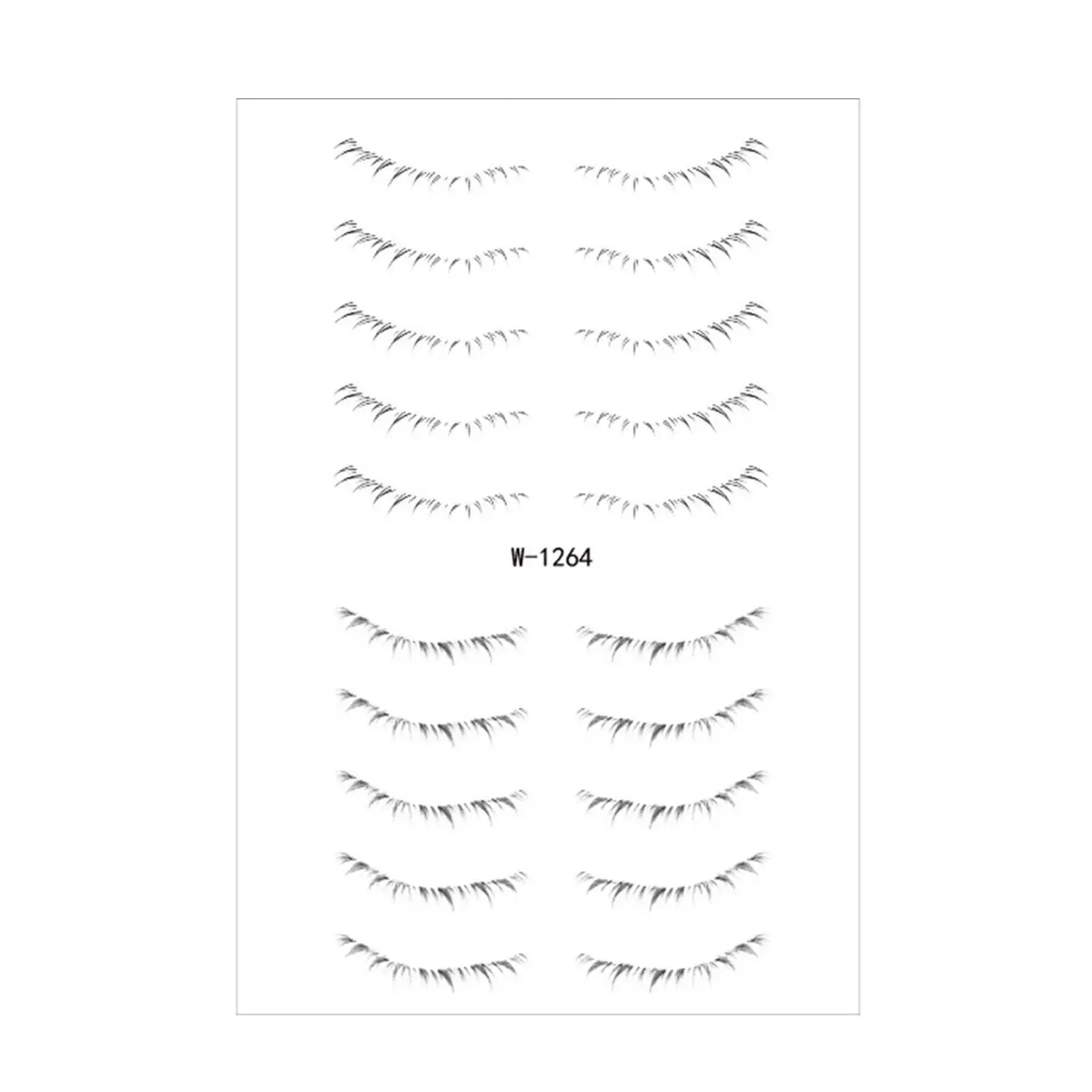 Lower Eyelash Stickers Patch False Eyelashes for Activities Cosplay Parties