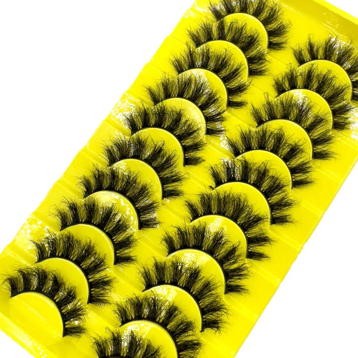 New3D Volume Cat Eye Lashes Fluffy False Eyelashes 8-22mm Thick Fake Lashes  Wispy False Lashes Natural Look Like Lash Extension