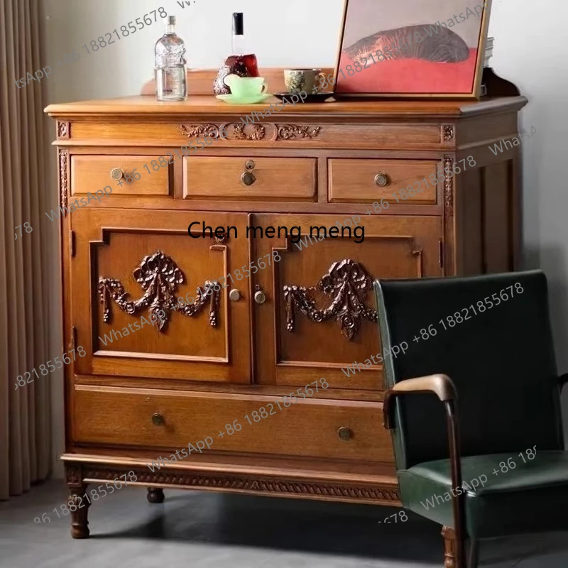 

Solid wood chest/antique storage, retro storage, tea cabinet against the wall