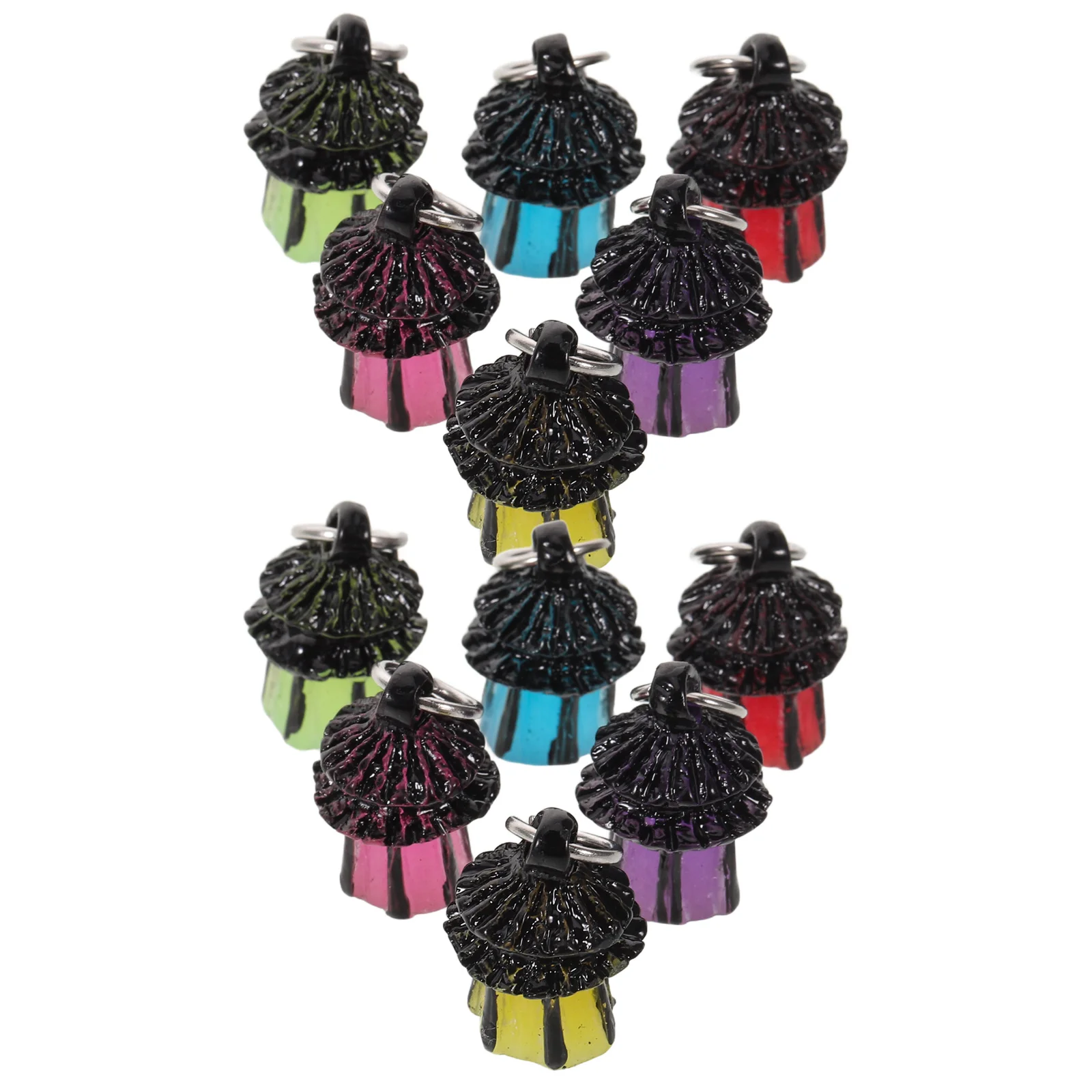 โคมไฟเรืองแสงขนาดเล็ก 14 ชิ้น สำหรับตกแต่งหมู่บ้านคริสต์มาส ทำจากเรซิ่น รูปทรงจิ๋ว สำหรับตกแต่งสวนขนาดเล็ก