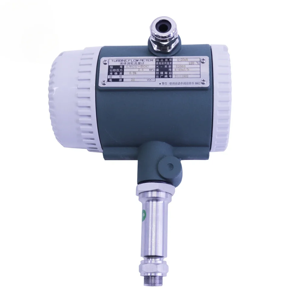 Débitmètre à turbine en acier inoxydable, débitmètre liquide Chr50MM, type de turbine de mesure, débitmètres à turbine