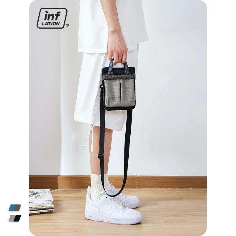 Sport Gym Bag Small Mobile Phone Pack Contrast Handbag Splicing Messenger Bag Fitness Travel Shoulder Bag Mini Storage Bag