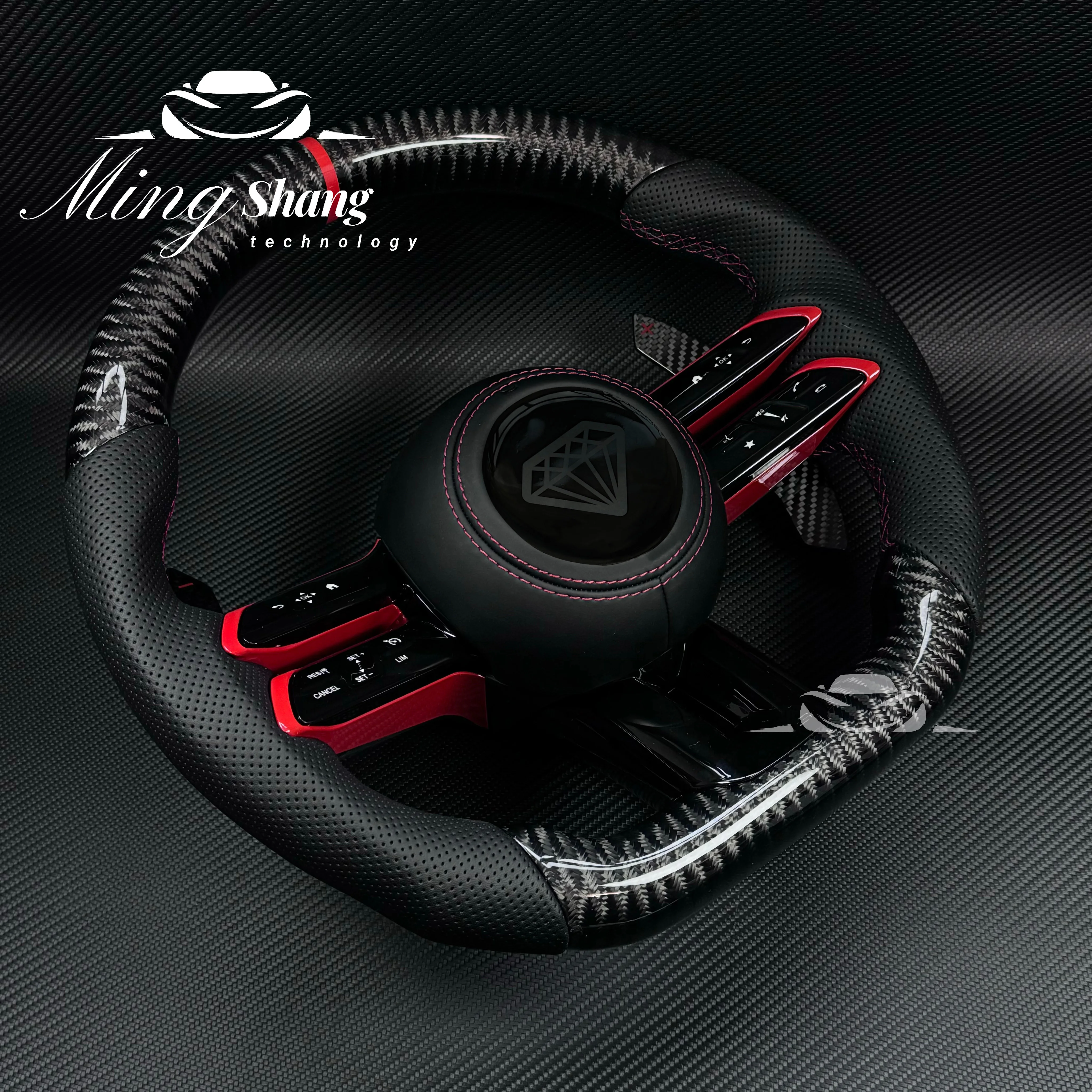 

W204 Рулевое колесо из углеродного волокна для Mercedes Benz AMG W204 W205 W211 W203 W212 W176 W213 Cla W210 W124 W177 W221 A C E S Class