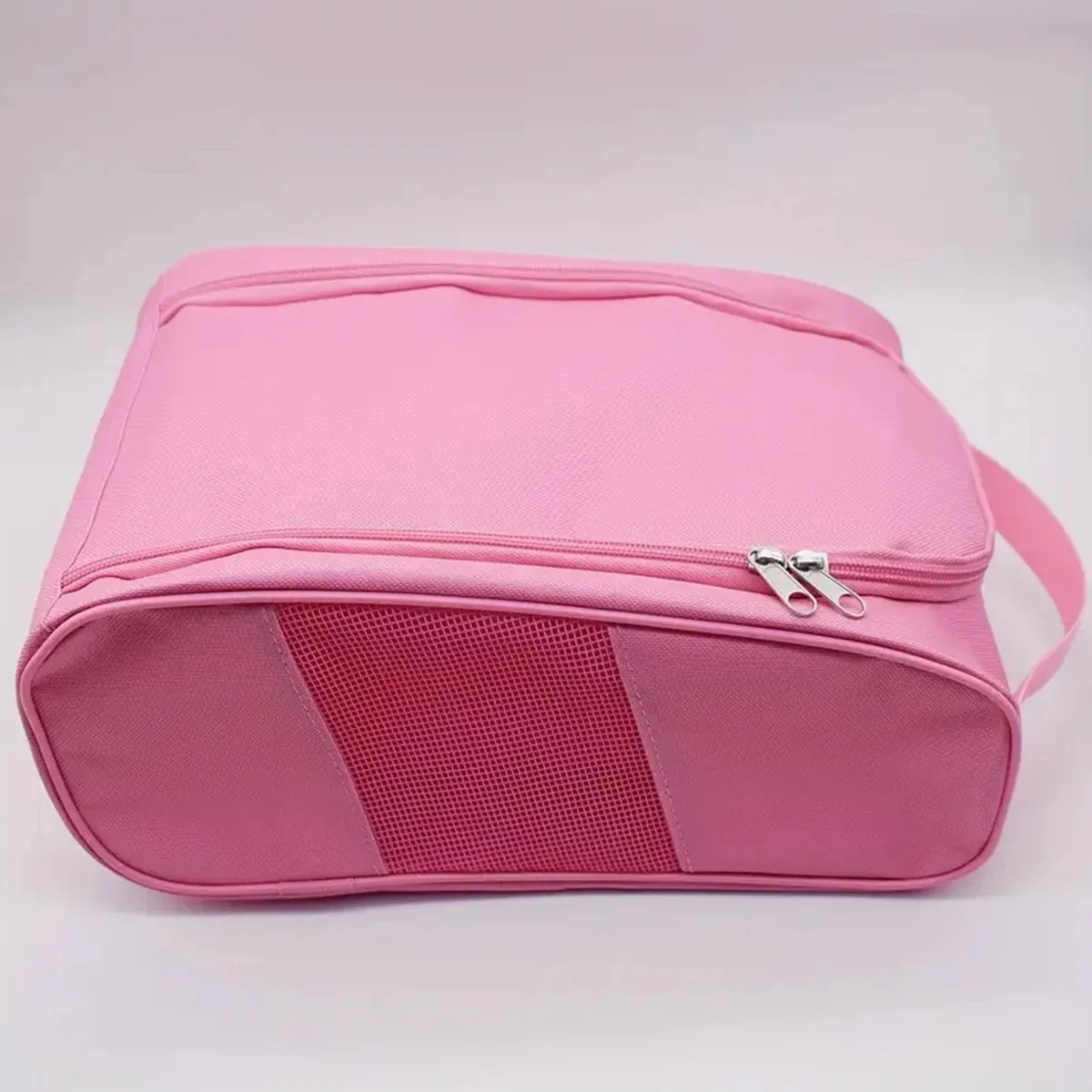 2PCS Lightweight Oxford Cloth Golf Shoe Bag Portable Dustproof Breathable Handbag for Football Tennis Shoes Carrier