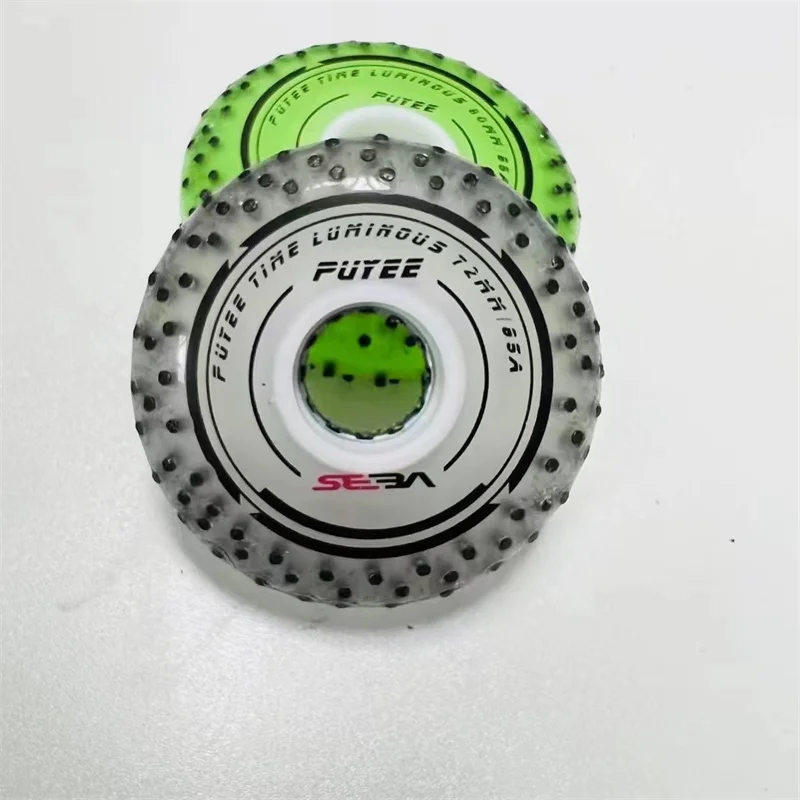 Original PUYEE SEBA 72 76 80 LED Skating wheel with Firestone 52 104 208 Flints White Blue Red Green Purple Light Magnetic Core