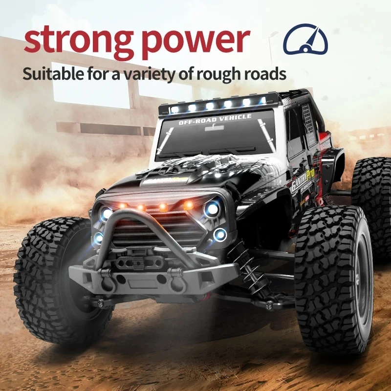 16103 PRO 1:16 4WD RC Car 70KM/H Brushless Motor 2.4G Remote Control Cars High-Speed Off-road Climbing Vehicle Wtith LED Light