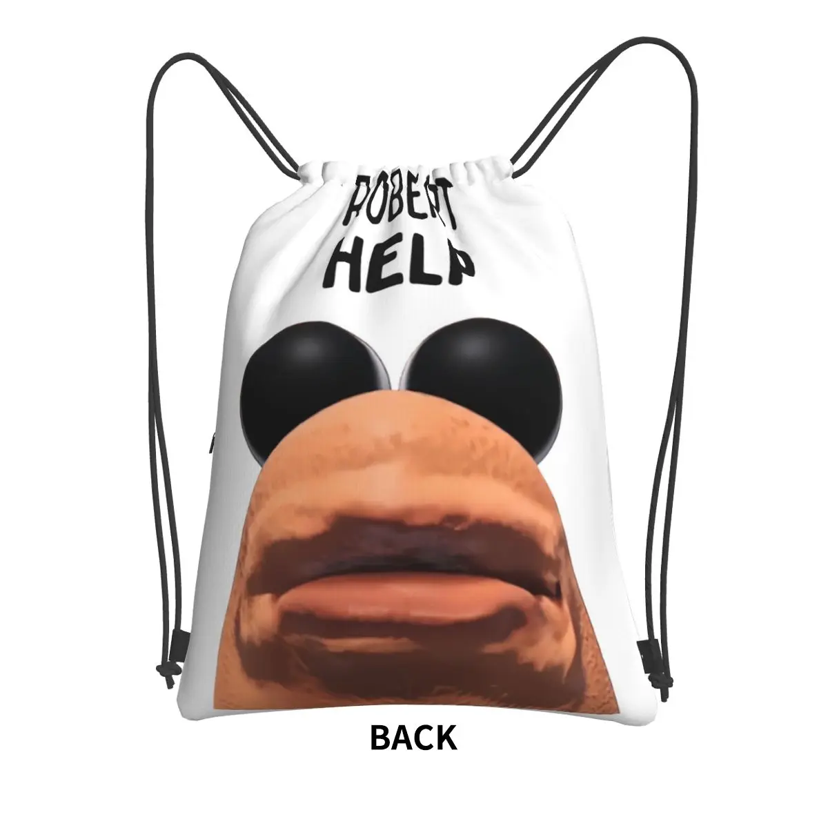 Marcus The Worm Robert Help Backpacks Casual Drawstring Bags Sports Bag Book Bags for Man Woman School