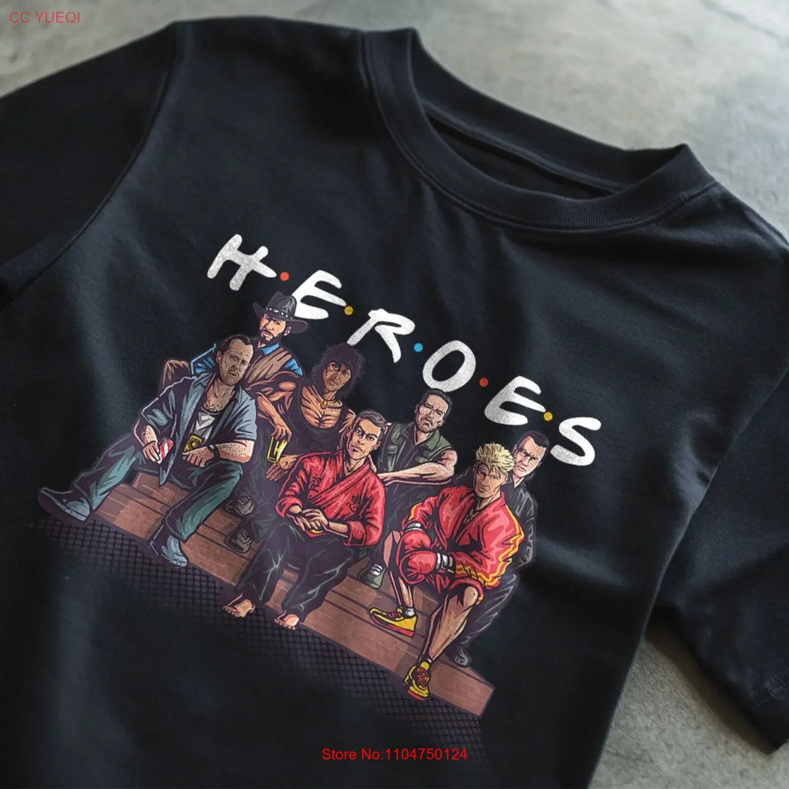 heroes action movie T Shirt vintage Washed Slightly designer clothes Comfortable Stylish Casual Top For Everyday Wear fashion