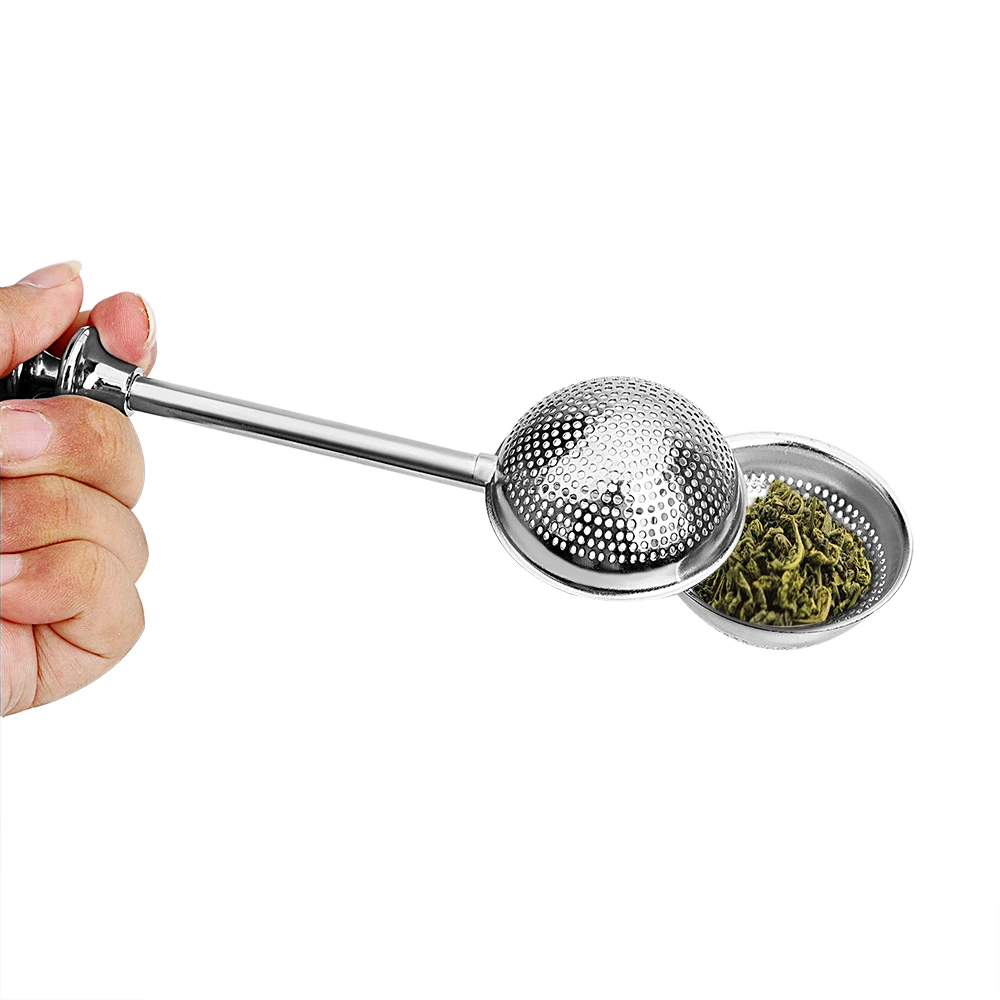 Einstellbare Metall Teebeutel Teesieb Ball Edelstahl Teekanne Wiederverwendbare Gewürz Tee Werkzeug Zubehör Tee-ei Filter