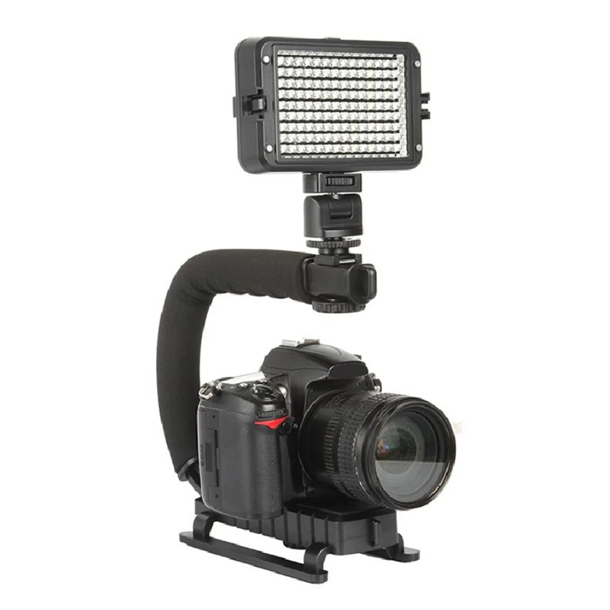 

Compact Camera Stabilizer For Handheld Tripod Mount Black Type Grip For Travel Low Angle Selfie Gift
