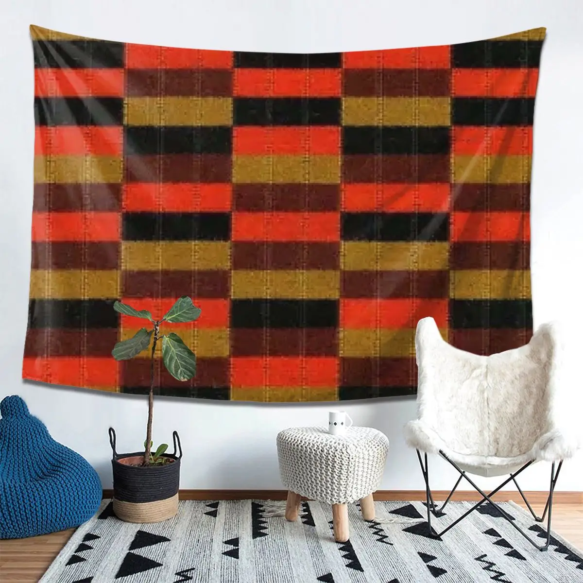 

District Line Moquette Seat Cover Tapestry Decor Art Aesthetic Tapestries for Living Room Bedroom Home Wall Cloth Wall Hanging