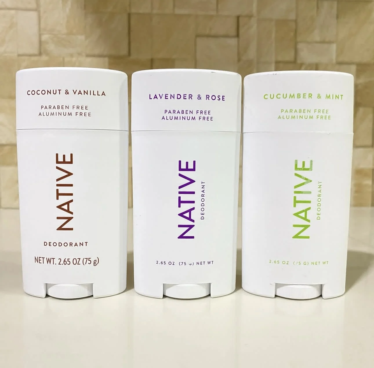 

75g NATIVE Original Deodorant Coconut Vanilla Eucalyptus Mint Lavender Rose Sensitive Healthy Body Antiperspirant Cream Stick