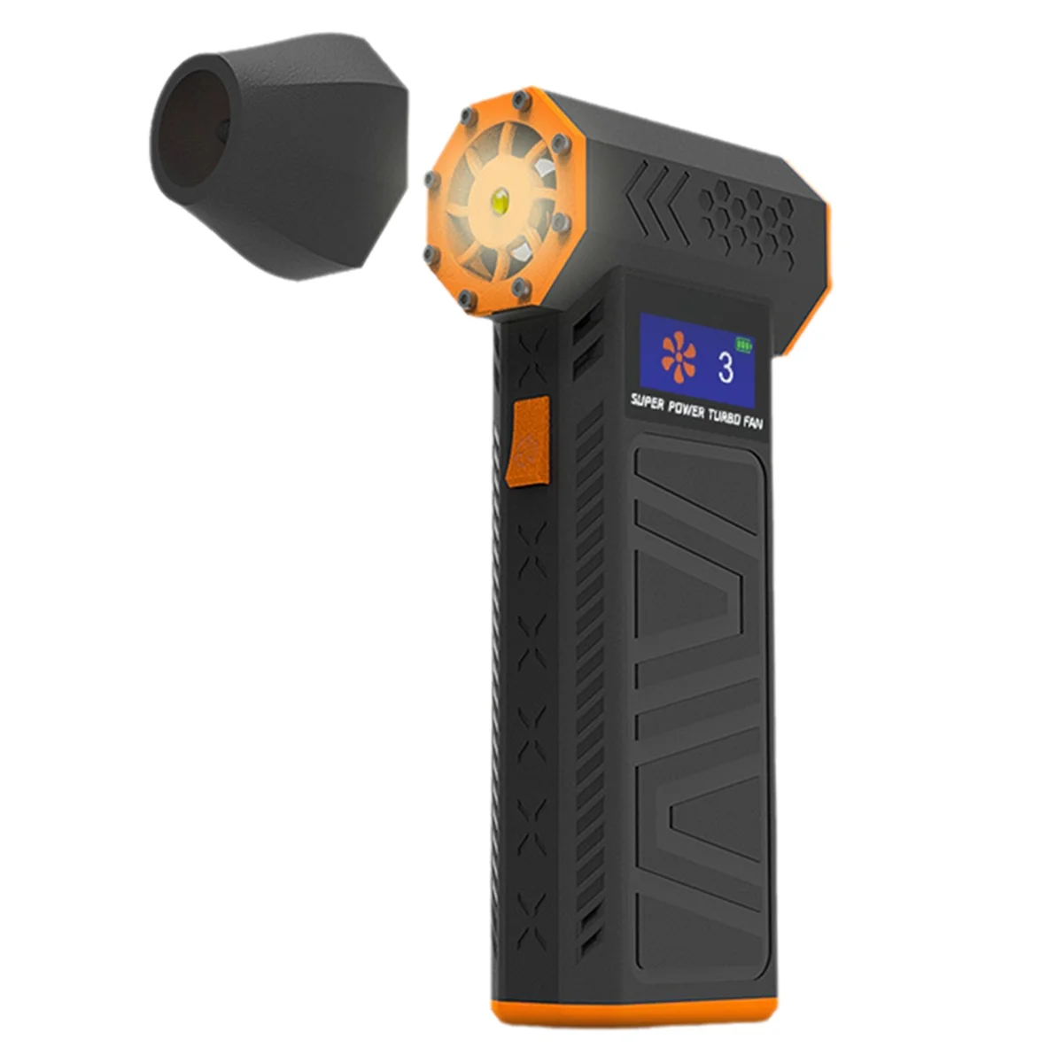 A72T ترقية X3-M Turbo Jet Fan منفاخ هواء قوي 130000 دورة في الدقيقة سرعة الرياح القابلة للتعديل 52 متر/الثانية ماكس منفاخ بدون فرش (8000 مللي أمبير)