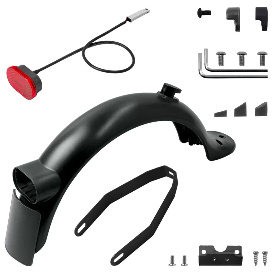 Traseiro Fender Taillight Set para Scooter Elétrico, Mudguard, Luz de Freio de Aviso, Xiaomi Pro2, Mi3, KickScooter Acessórios, Brand New