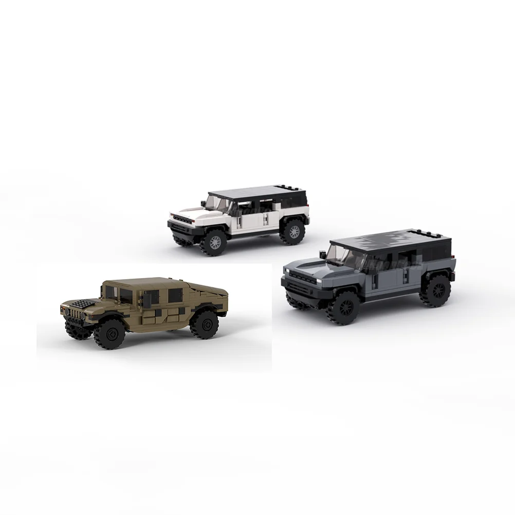 

H1 Light Utility Vehicle Series Building Blocks HMMWV Classic Model Anti-tank Guided Missile Troop Carrier Bricks Toy Decoration