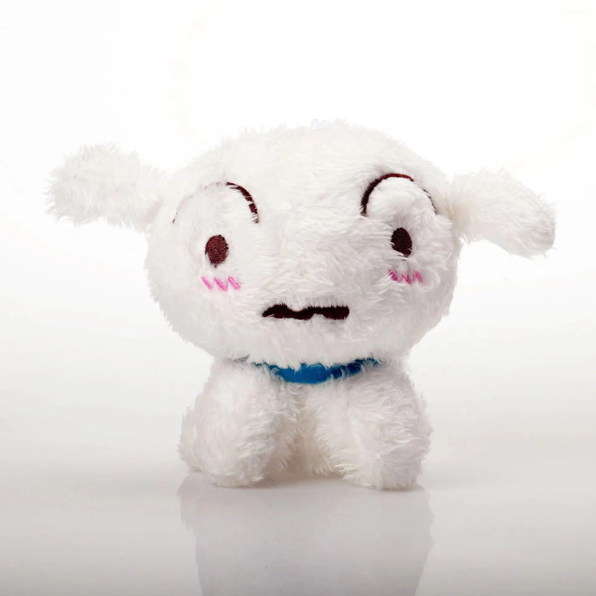 

Милый аниме белый щенок плюшевые игрушки Kawaii Nohara Shiro сумка кулон мягкие аксессуары для подарка на день рождения