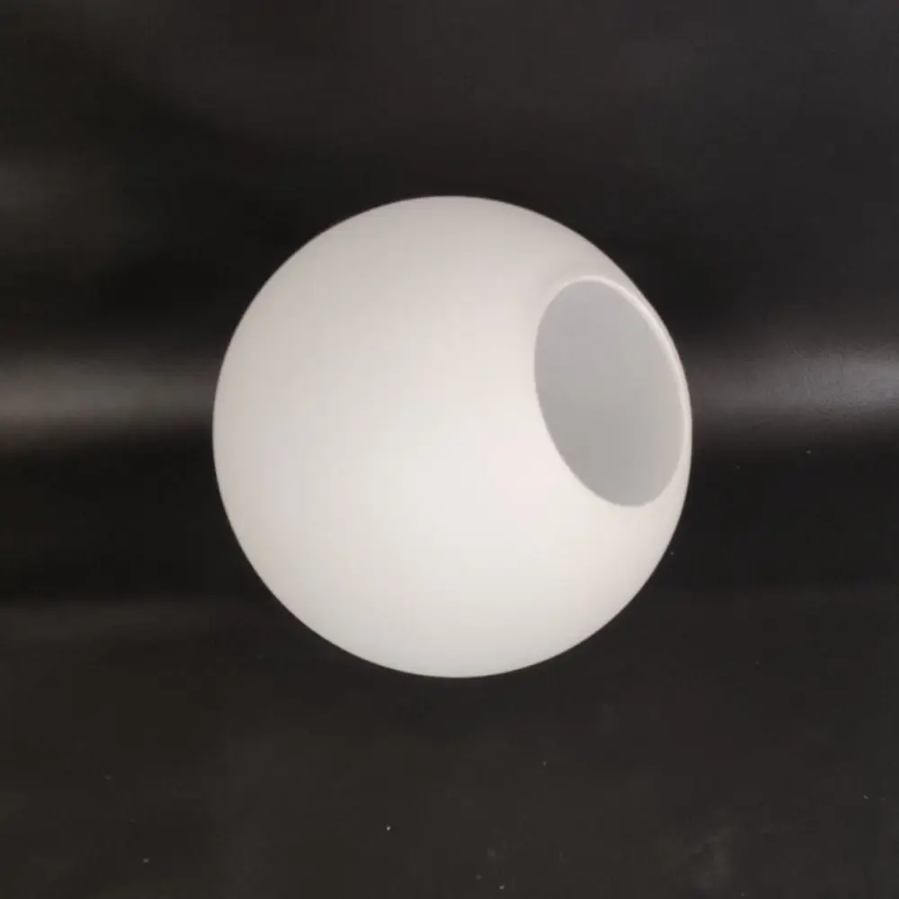 White Glass Glass Lamp Shade Milky Glass Matte White Light Cover Thread Metal Round Shape Globe Lamp Shade Home Decor