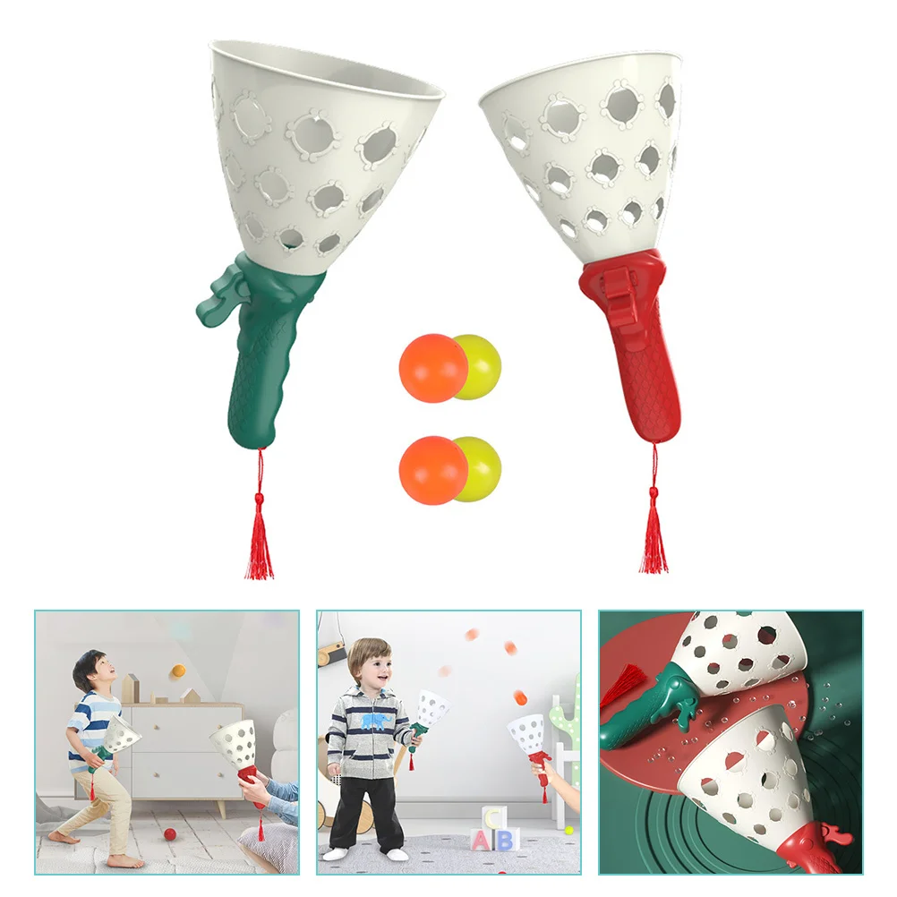 

1Set Pop-Catch Ball Game Premium Material Two-Player Interactive Catch Game Outdoor Park Beach Kids Supply Plastic Catching Cup