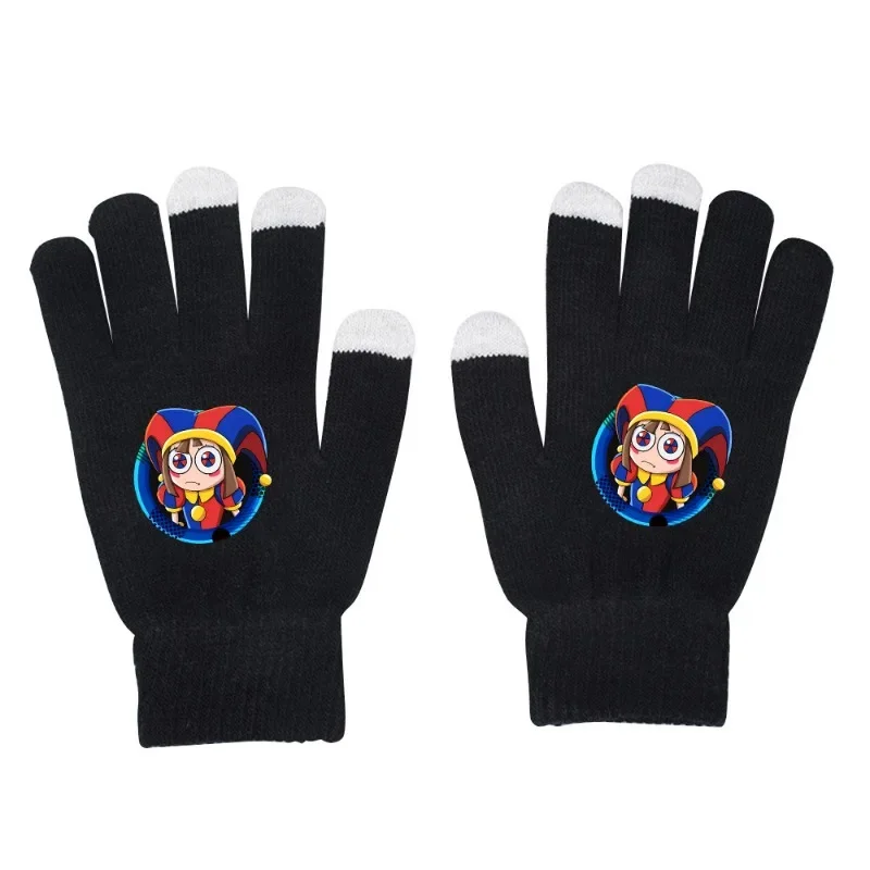 مذهلة قفازات السيرك الرقمية أنيمي الدافئة شاشة تعمل باللمس القفازات لطيف الكرتون غرزة قفازات متماسكة لعب بنين بنات تأثيري قفازات #4