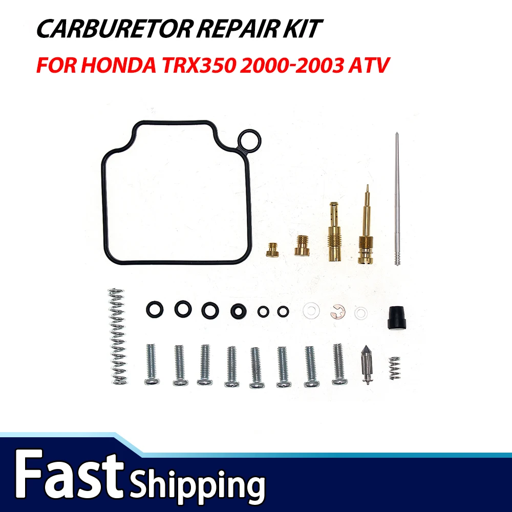 

Carburetor Repair Rebuild Kit For Honda TRX350 2000-2003 ATV Carb Overhaul Set Gasket O-Ring Jets Needle Replacement