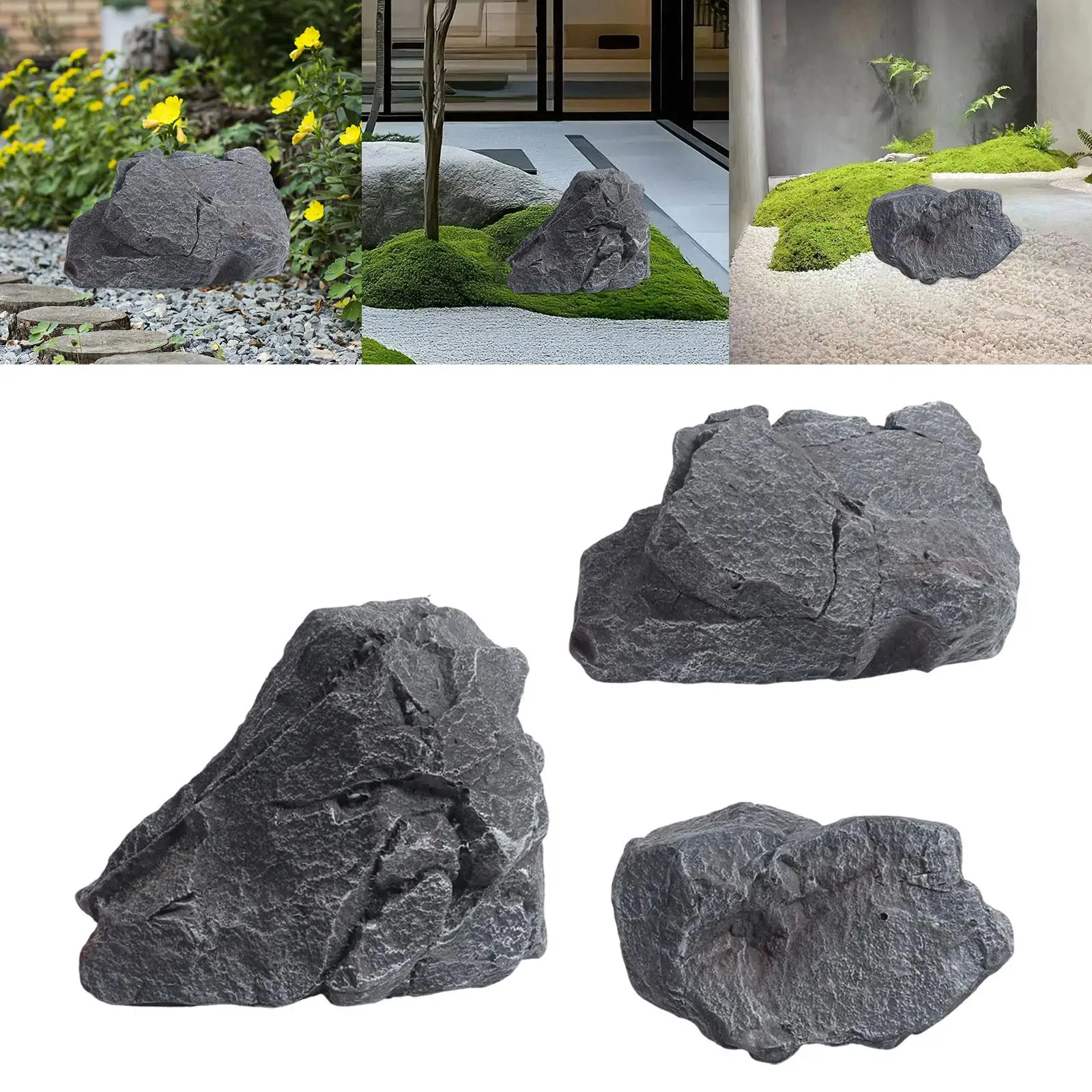Künstliche Stein-Dekoration, Film-Requisite, leichte Fels- und Landschaftsbau-Dekoration, realistisch für Hinterhof, Garten, Parks, dekoratives Aquarium