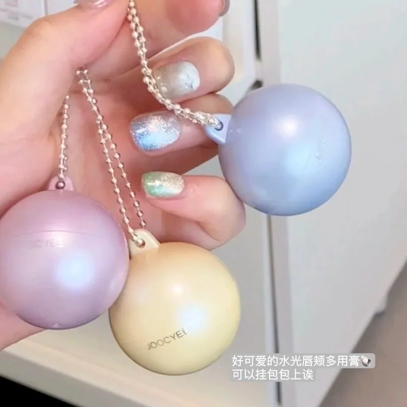 

Joocyee Water Light Lip Gloss Blush Multipurpose Cream Lipstick Cheek Pendant Mini Bowknot Hand Mirror Pendant