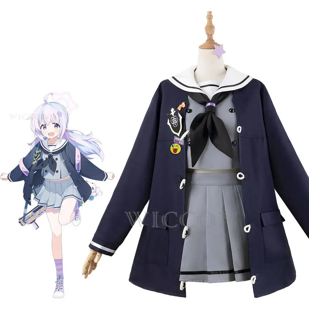 

Blue Archive Cos Uzawa Reisa Dress Cosplay Costume Cos Game Anime Party Uniform Hallowen Play Role Clothes Clothing