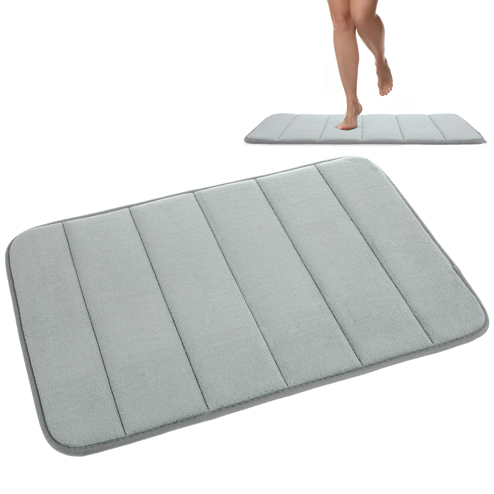 

Indoor Entry Mat Bath Mats Bathroom Quick Dry Polyester Rug Rugs Non Slip Washable