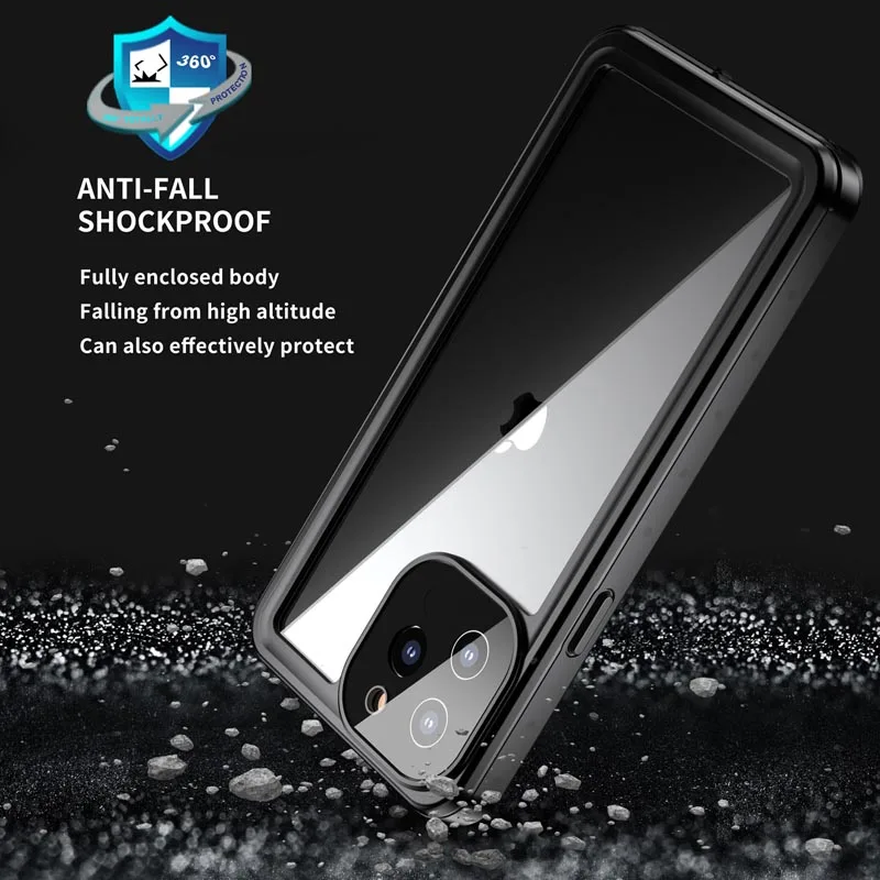 Professional 10 Meter Waterproof Case For iPhone 15 14 13 11 Pro Max 12 Mini  Shock Drop Diving Cover for iPhone Xs Max XR 7 8