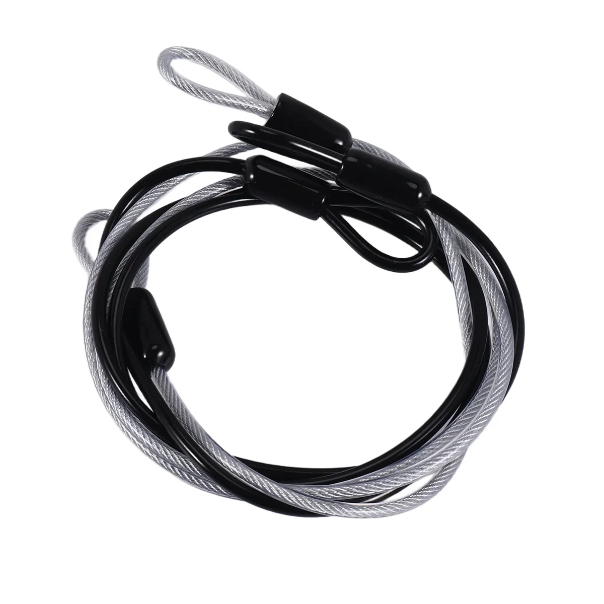 

100CM/3.3Ft Long Travel Security Cable Lock,Braided Steel Coated Safety Cable Luggage Lock,Safety Cable Wire Rope