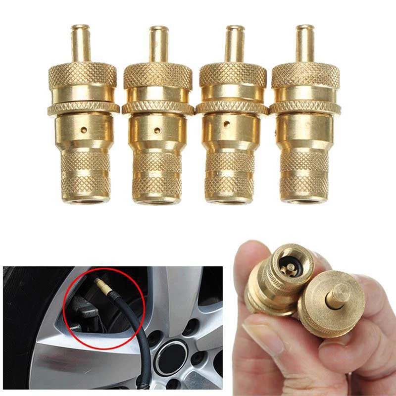 1Pc 4WD Universal Brass off the Road Automatic Tire Deflators Accessories Kit 6-30 PSI Adjustable  bleeder Set