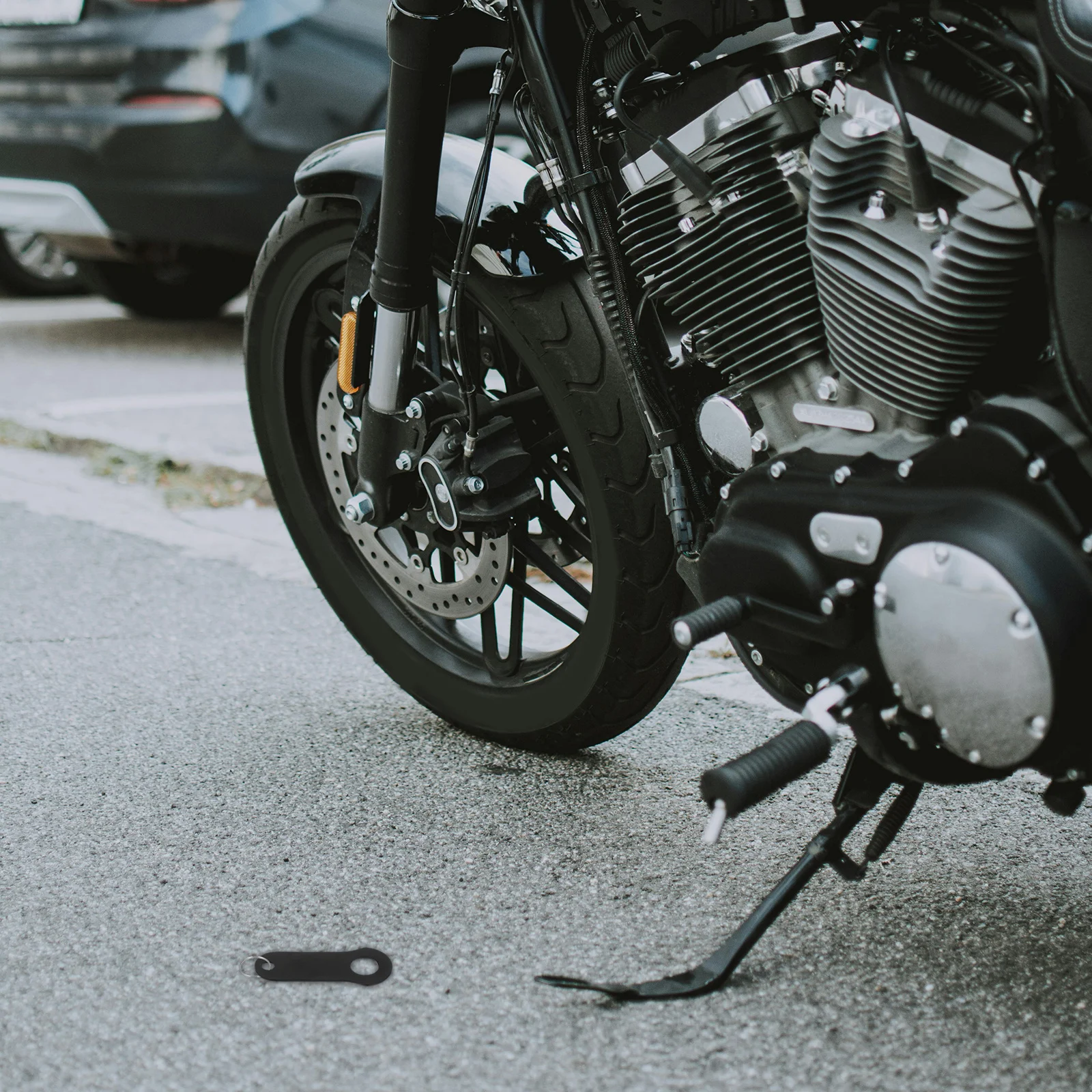 

1Set Stainless Steel Motorcycle Bell Hanger Polished Finish Mounting Bracket for Luck Riding Metal Bell with Split Ring Keyring