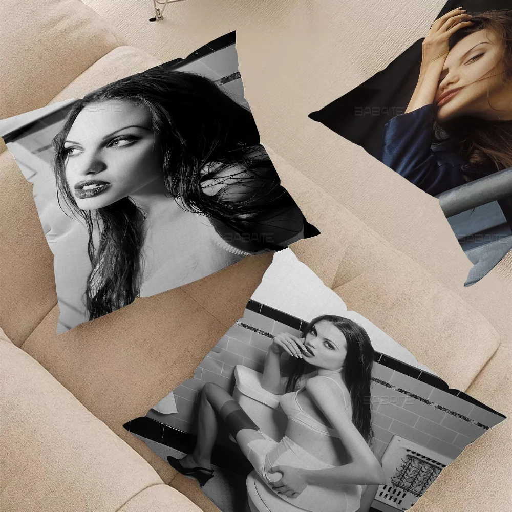 Movie Star Angelina Jolie Cushion Cover Pillow Cover Decor Pillowcase Printed Cushion Case For Couch