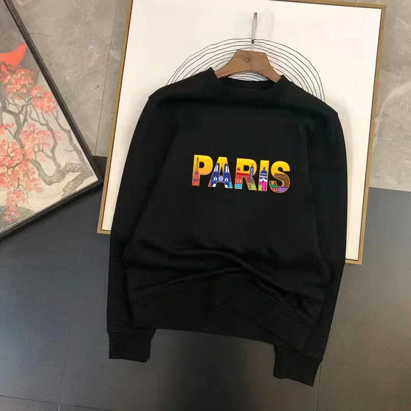 Women Paris Letters Print Casual Hoodie Harajuku Y2k Fashion Sweatshirt Female Luxury Designer Hoody Streetwear Tracksuit S-3XL