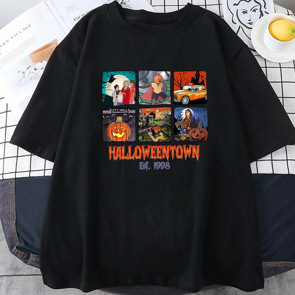 Halloweentown University Est 1998 T-Shirt I Am Kenough Ghost Face Halloween T Shirt Casual Cotton Tops Men Women Camisetas