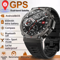 2025 New For Xiaomi T-Rex 3 GPS Smart Watch 5ATM Waterproof Built-in Dual-band GNSS Compass Military Sport Men Women Smartwatch