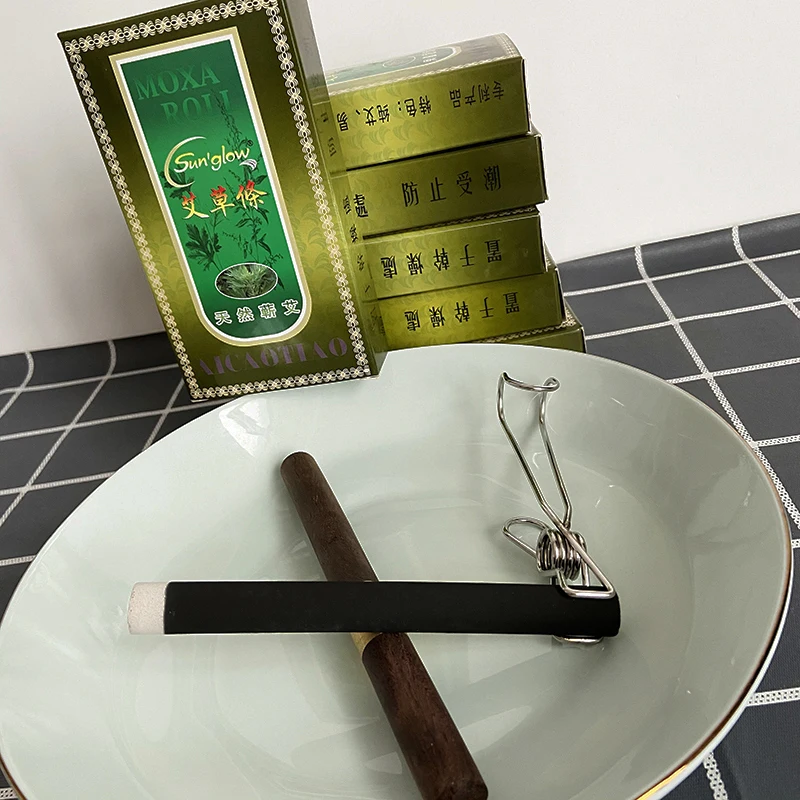 Wholesale 6 Boxes Slight Smoke Moxa Stick with Simple Hand Tool Moxibustion Therapy Warm Acupoint Meridian Massage Health Care - view 4
