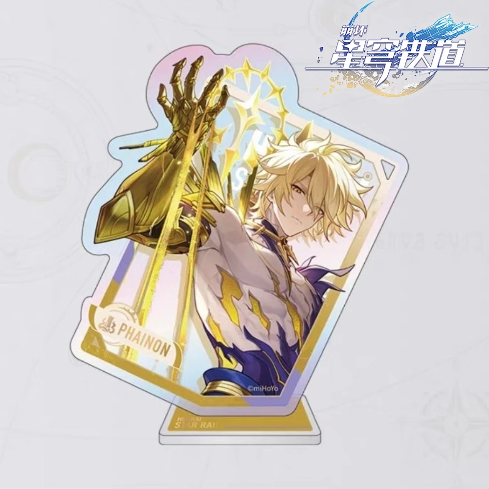 

Honkai: Star Rail Game Merch Акриловая подставка Phainon Cipher Hyacine Anaxagoras Книжная полка Украшение спальни Украшения Вентилятор Подарок