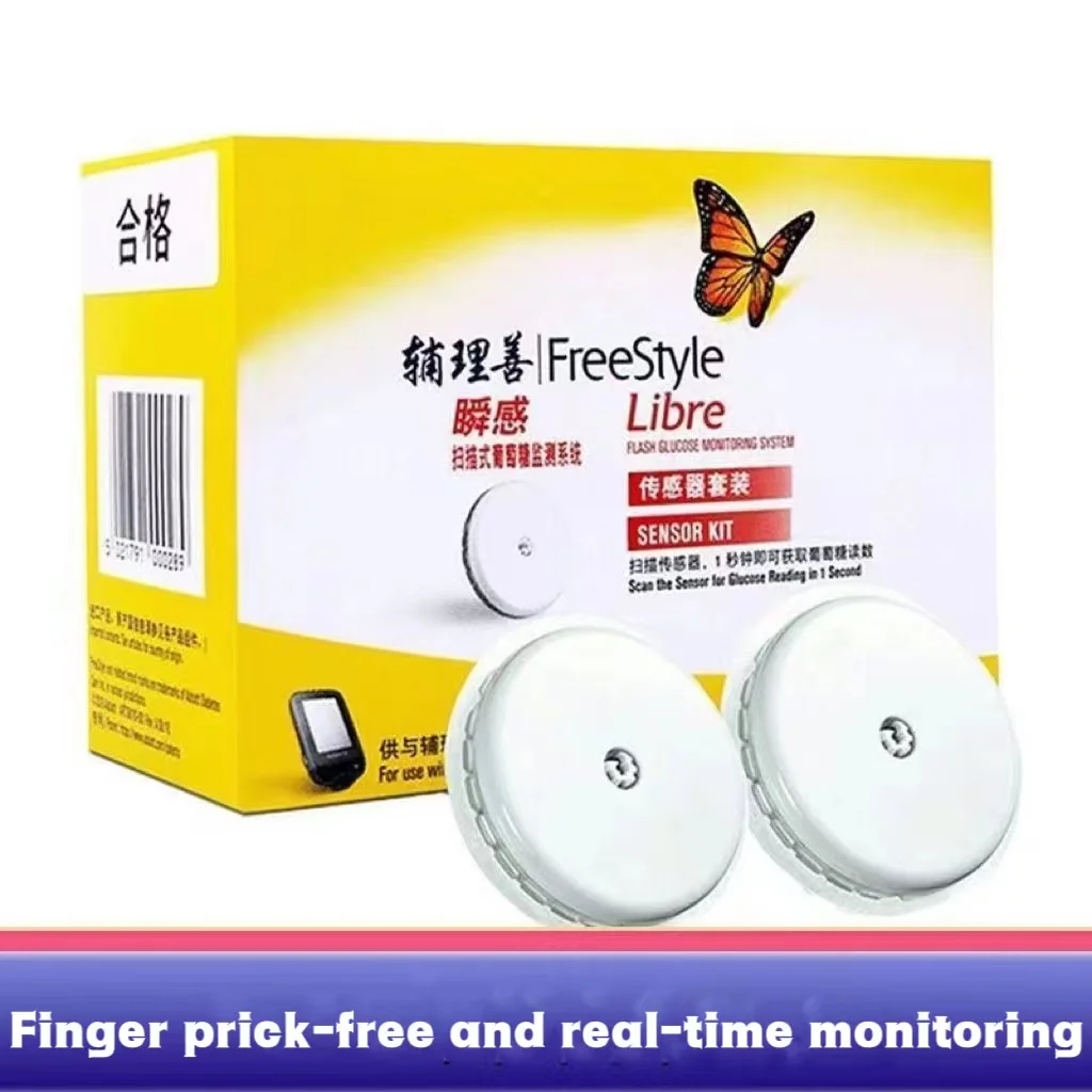 Freestyle Libre 24-hour real-time monitoring blood glucose meter sensor scanner Sanguis finger diabetes blood glucose monitor