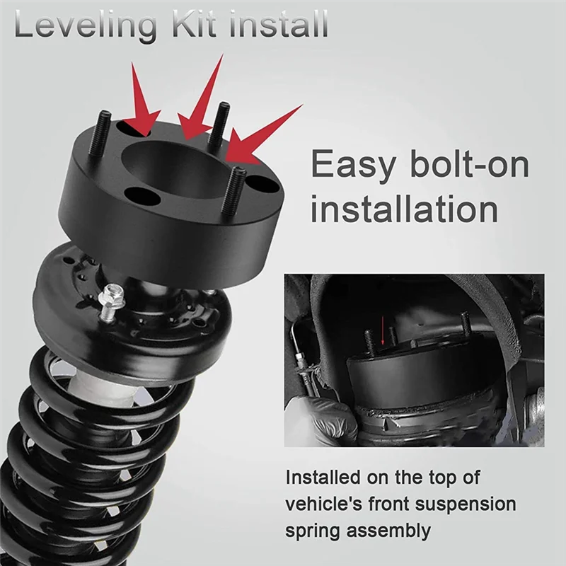 

LIF005-FETI-BL Front Suspension Lift Up Kits For Toyota Coil Strut Shocks Absorber Spacers Spring Raise