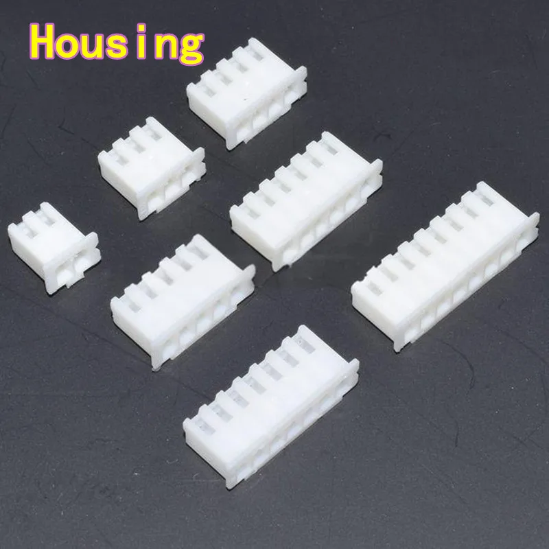 100 قطعة XH2.54 دبوس مستقيم/موصل دبوس منحني؛ 2.54 ملم الإسكان ورأس الدبوس المستقيم، XH-2/3/4/5/6/7/8/10P