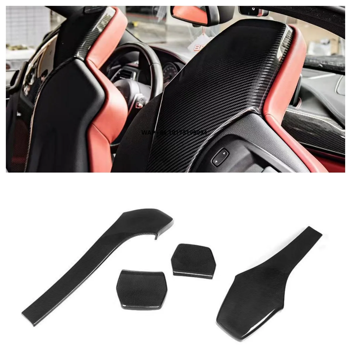 

High Quality 2019-2022 Car Seat Backrest Suitable for-BMW 2 Series F87 Dry Carbon Fiber Original Car Seat Backrest