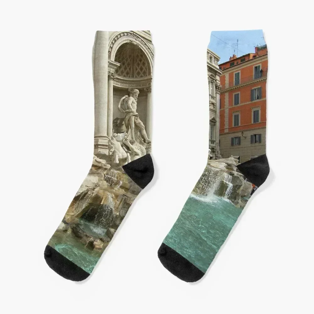 

Trevi Fountain, Rome Socks kawaii cotton japanese fashion Socks Men Women's