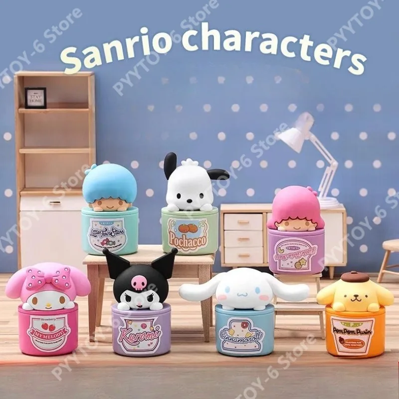 

Sanrio Storage Box Set Creative Cartoon Storage Container Toy Collectible Doll Figures Animation Merchandise Birthday Gifts