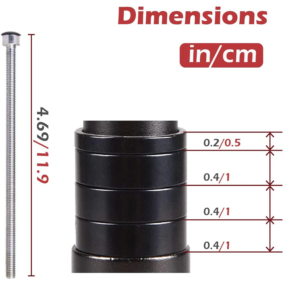 

Aluminum Alloy Bike Fork Stem Riser Extender Extension Cycling Bike Stem Raiser Handlebar Riser Adapter (Black)