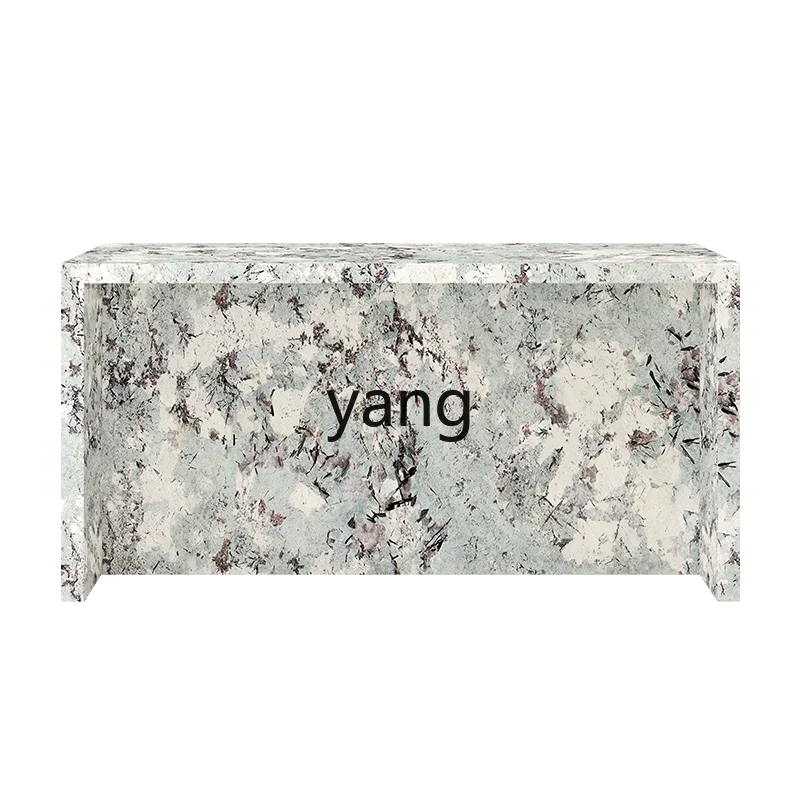 Lmm light luxury rock slab bar table integrated living room kitchen high-end partition dining table and chairs