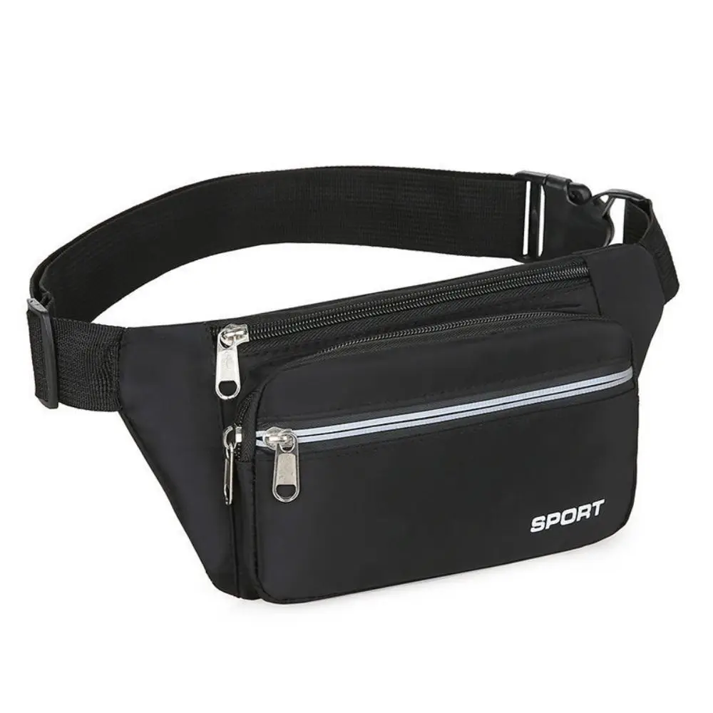 Large Capacity Running Waist Bag Multiple Pockets Anti Splash Sport Fanny Pack Wear-resistant Wallets Mobile Waist Bag Men