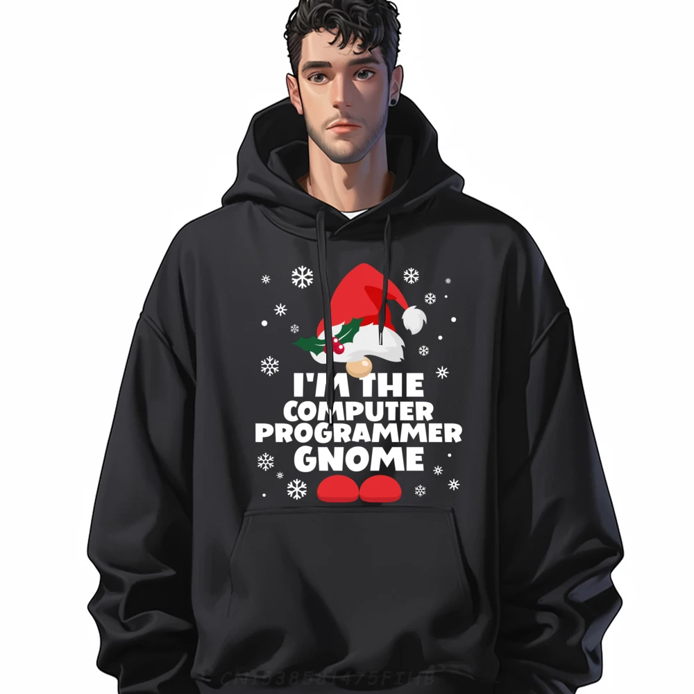 

Funny Computer Programmer Gnome Family Matching Christmas Graphic Sweatshirts Pullover Men Graphic