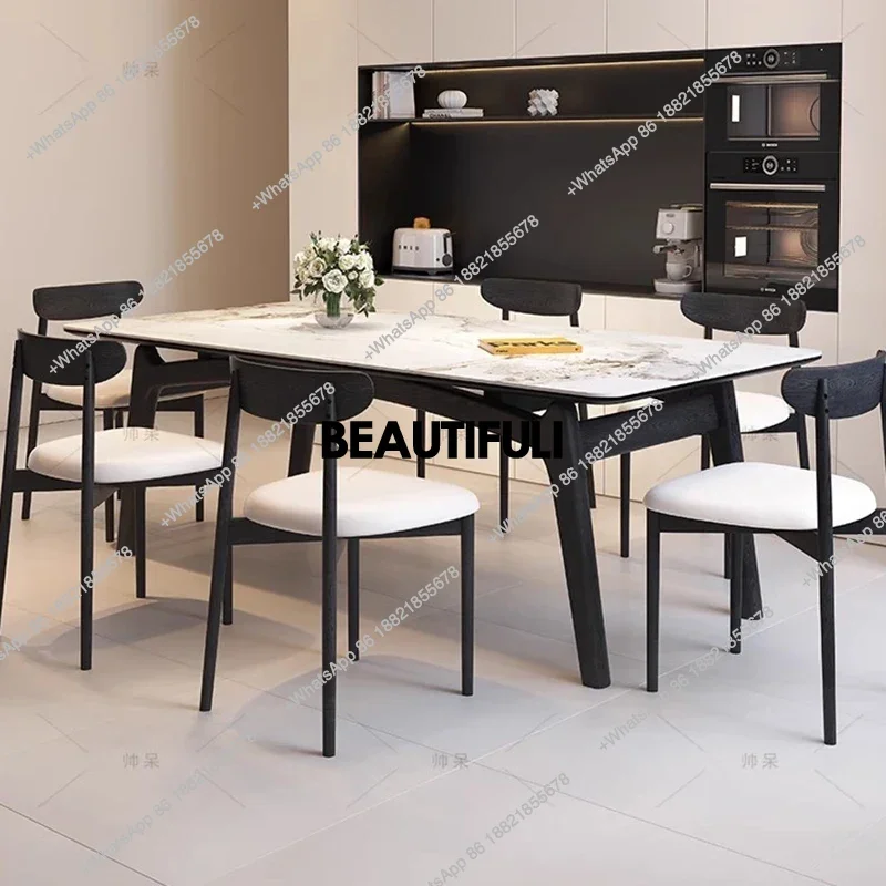 

Floor Rectangular Kitchen Dining Table Food Stands Vintage Space Saving Dining Table Home Salon Mesas De Comedor Furniture